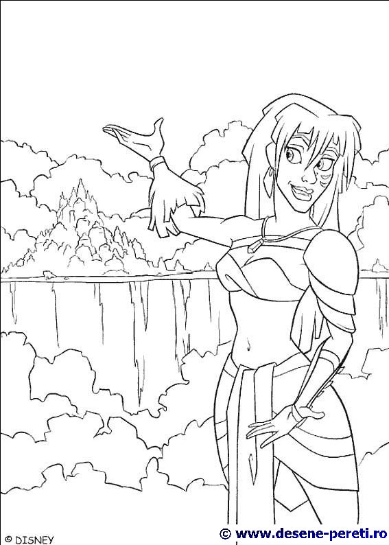atlantis desene colorat